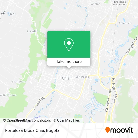 Fortaleza Diosa Chia map