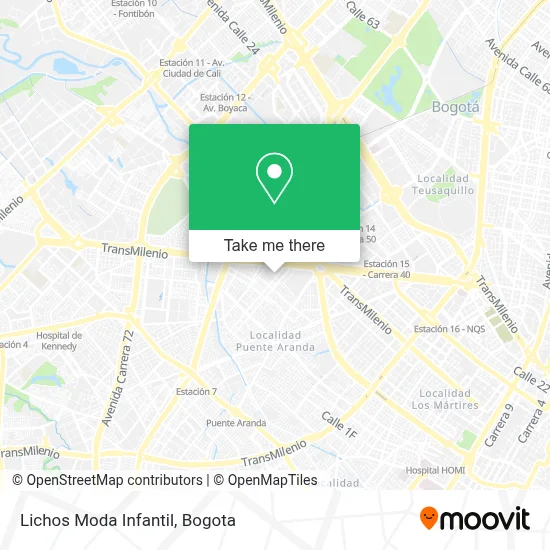 Lichos Moda Infantil map