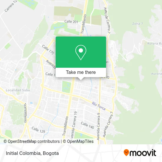 Initial Colombia map