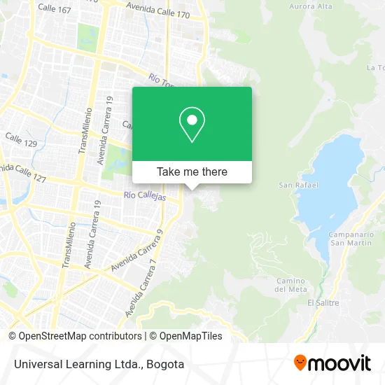 Universal Learning Ltda. map
