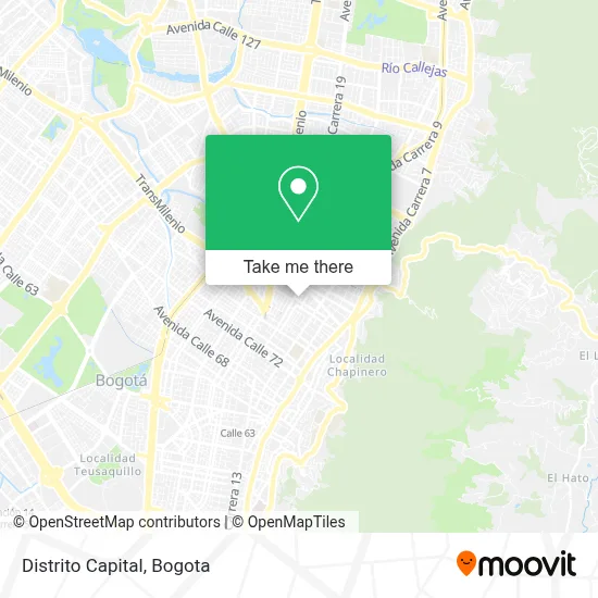 Distrito Capital map
