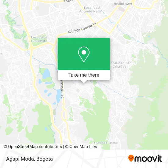 Agapi Moda map