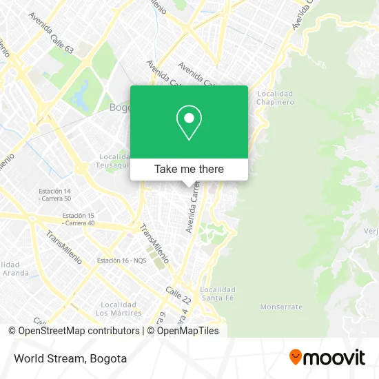 World Stream map