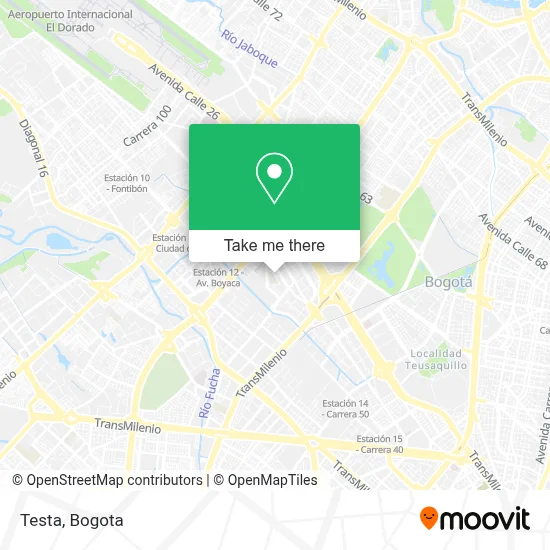 Testa map