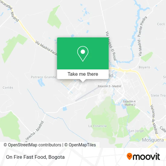 On Fire Fast Food map