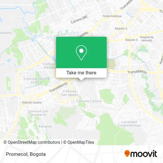 Promecol map