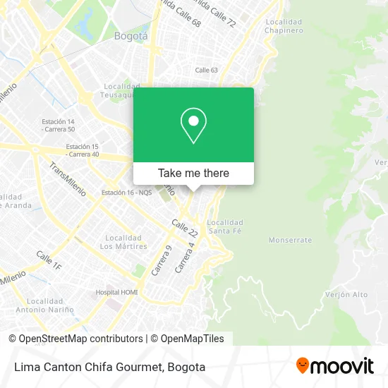 Lima Canton Chifa Gourmet map