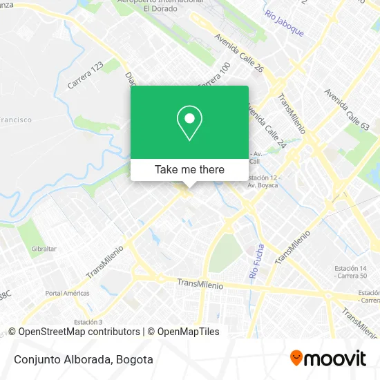 Conjunto Alborada map