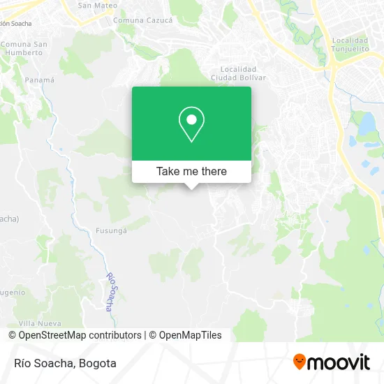 Río Soacha map