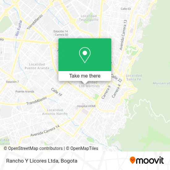 Rancho Y Licores Ltda map