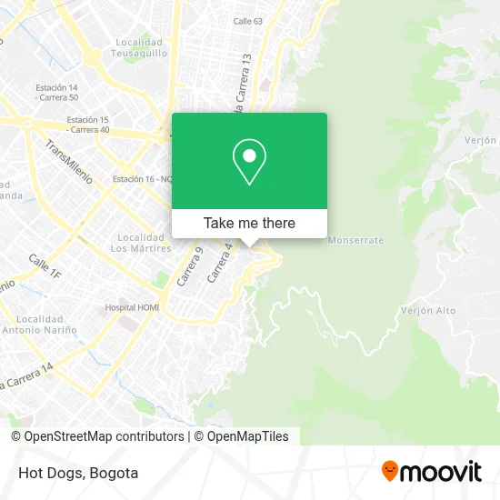 Hot Dogs map