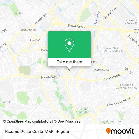 Ricuras De La Costa M&K map