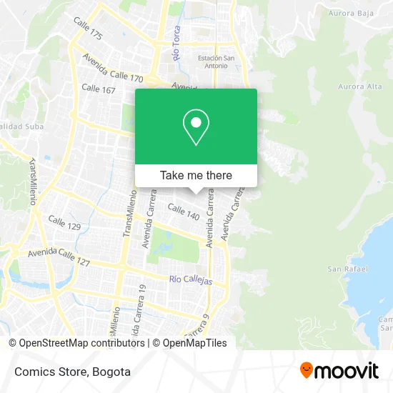 Comics Store map