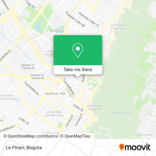 Le Pinari map