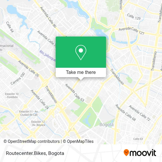 Routecenter.Bikes map