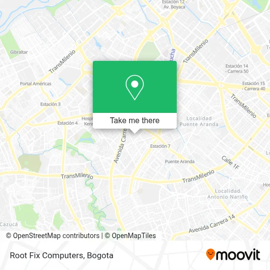 Root Fix Computers map