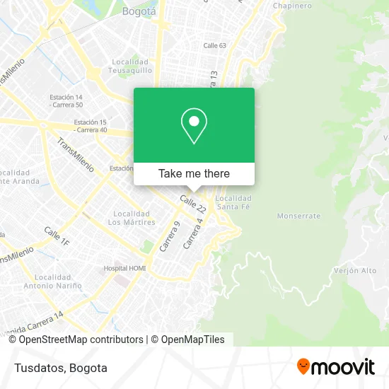 Tusdatos map
