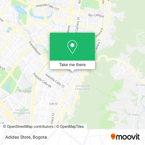 Adidas Store map