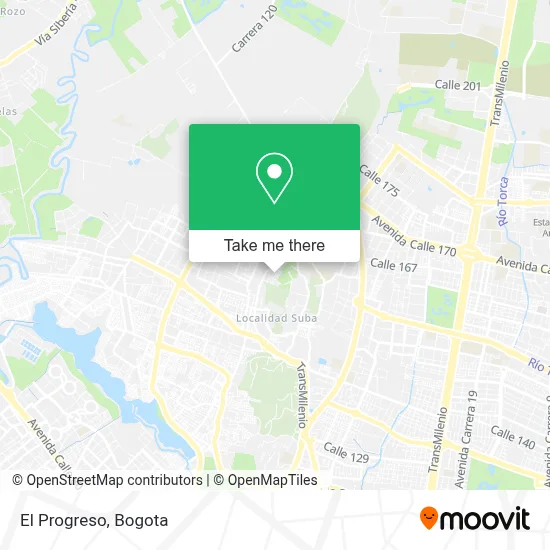 El Progreso map