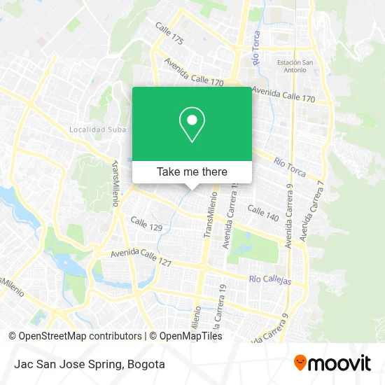 Jac San Jose Spring map