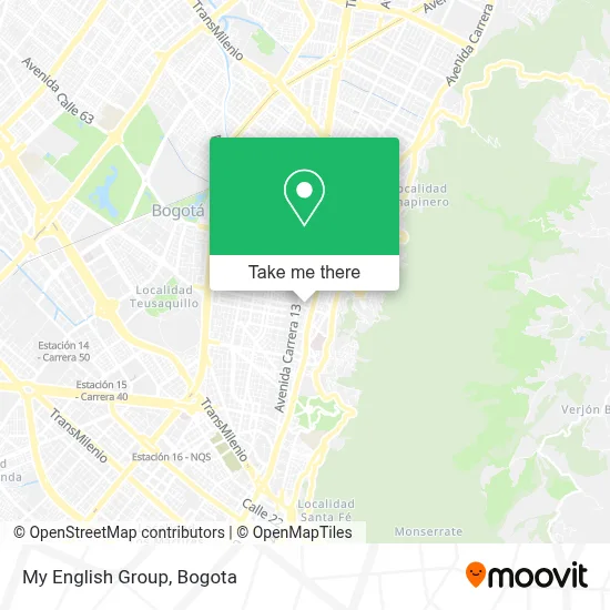 My English Group map