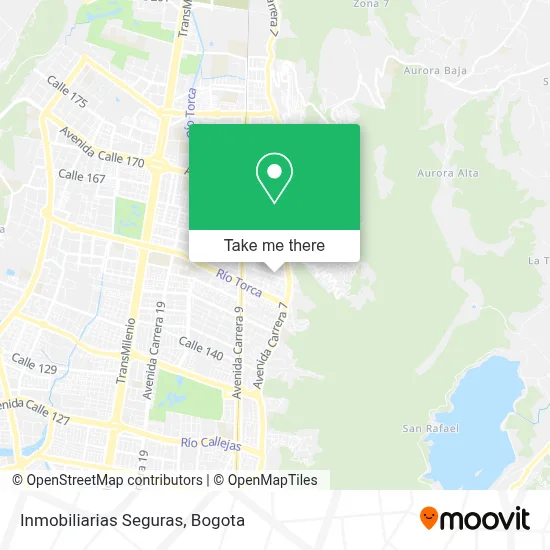 Inmobiliarias Seguras map