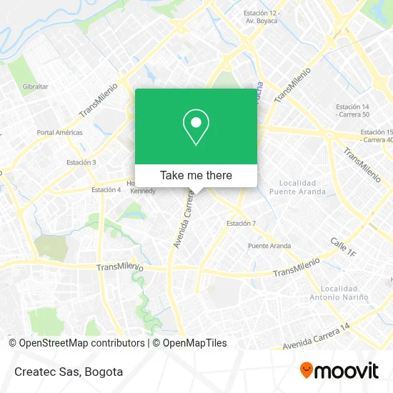 Createc Sas map