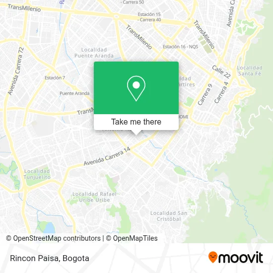 Rincon Paisa map