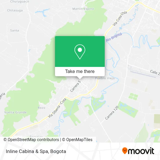 Inline Cabina & Spa map