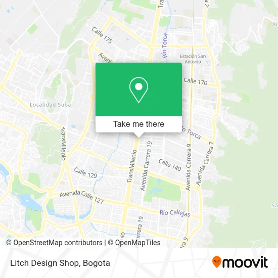Litch Design Shop map