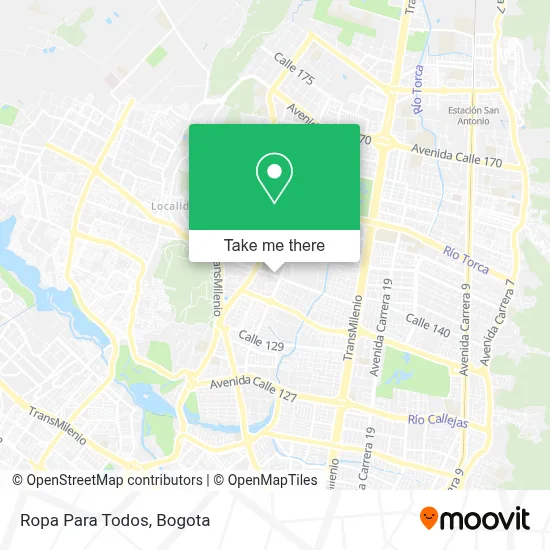 Ropa Para Todos map