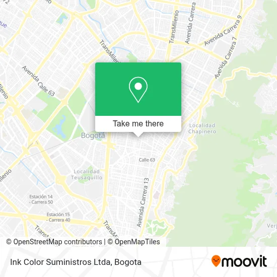 Ink Color Suministros Ltda map