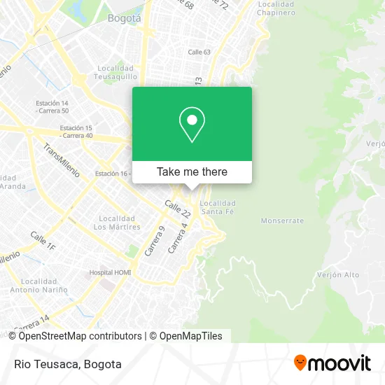Rio Teusaca map