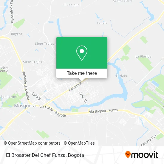 El Broaster Del Chef Funza map