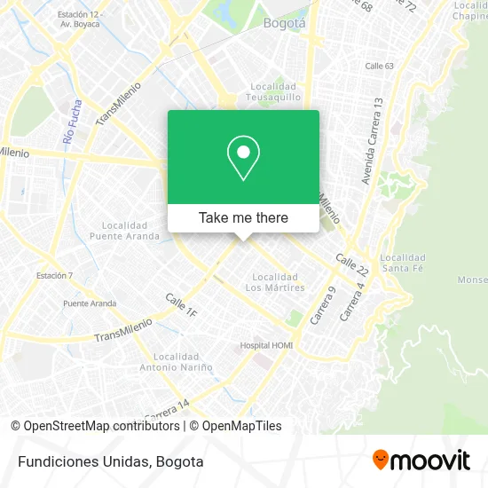 Fundiciones Unidas map