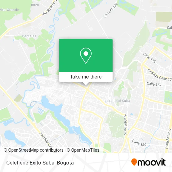 Celetiene Exito Suba map