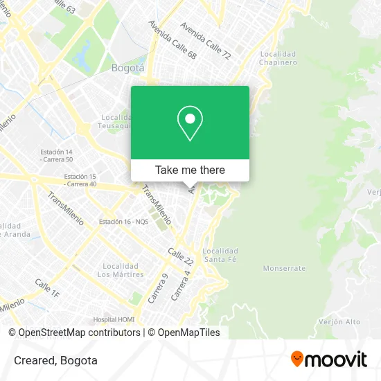 Creared map