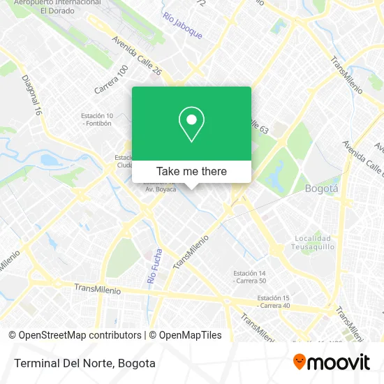 Terminal Del Norte map