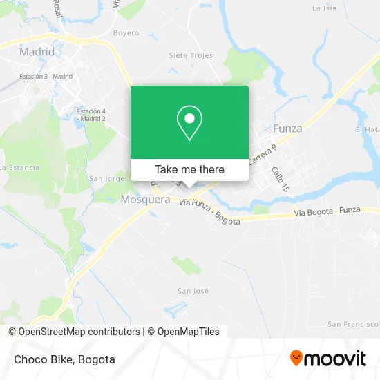 Choco Bike map