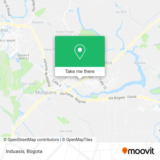 Induasis map