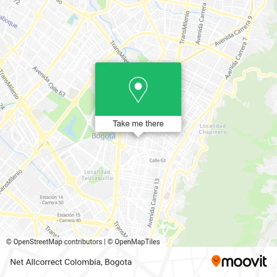Net Allcorrect Colombia map