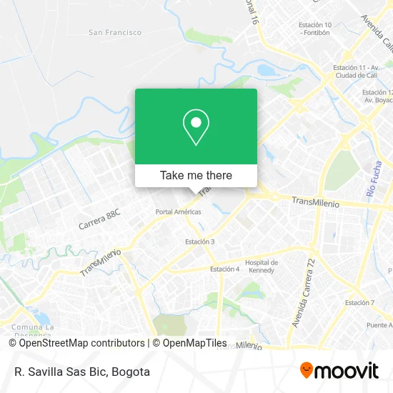 R. Savilla Sas Bic map