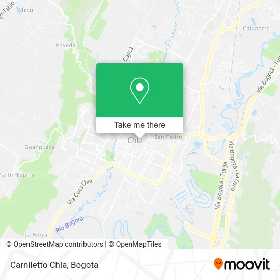 Carniletto Chía map