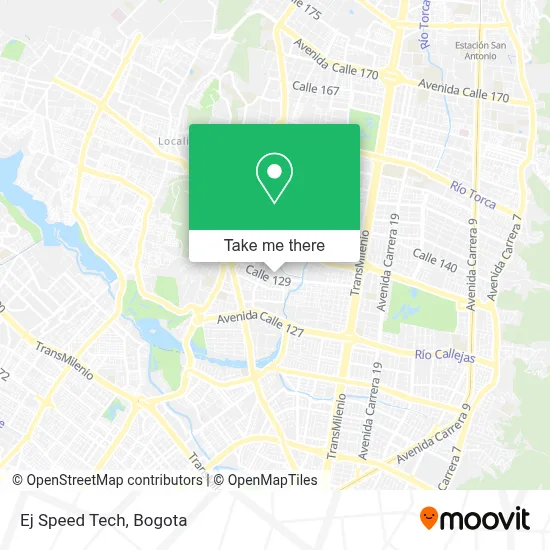 Ej Speed Tech map
