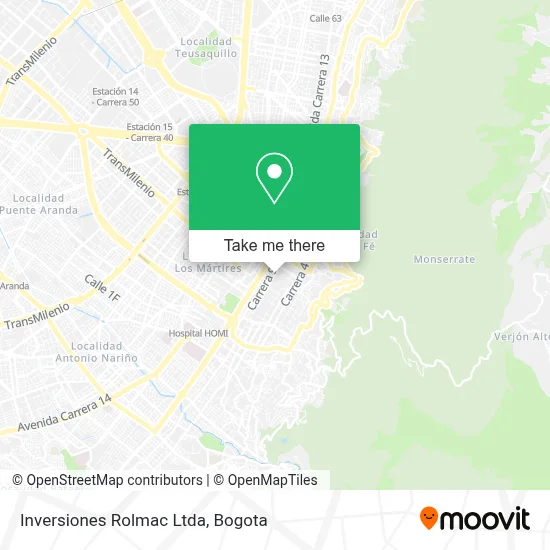 Inversiones Rolmac Ltda map