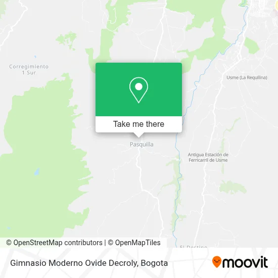 Gimnasio Moderno Ovide Decroly map