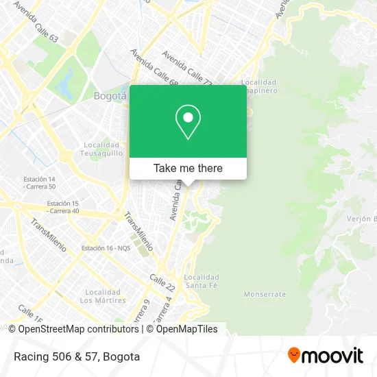Racing 506 & 57 map
