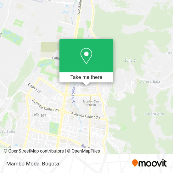 Mambo Moda map