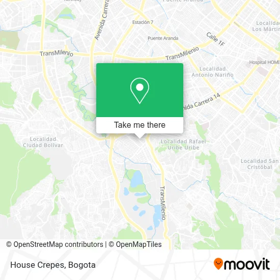 House Crepes map