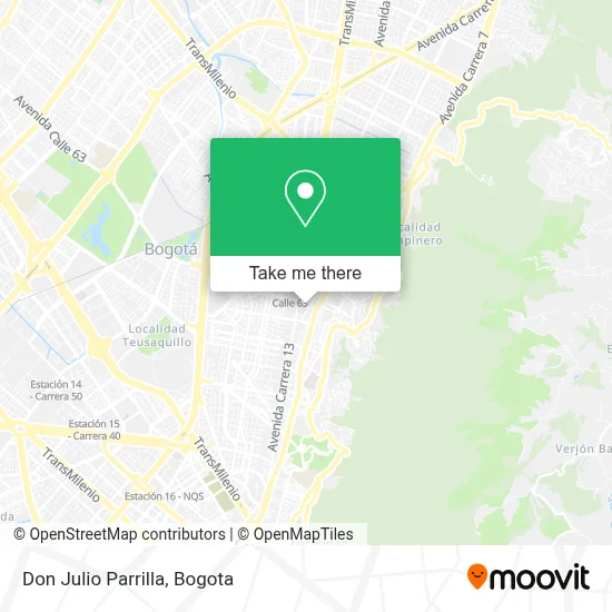 Don Julio Parrilla map